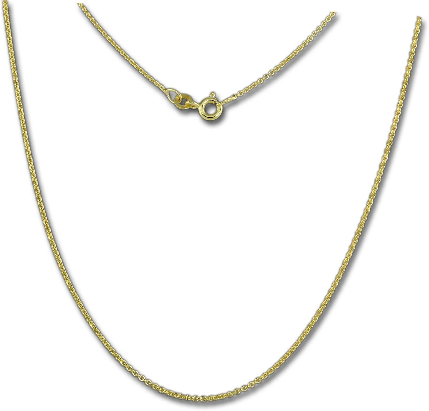 GoldDream Goldkette GoldDream Collier 333 Gelbgold 45cm (Collier), Damen Colliers ca. 45cm, 333 Gelbgold - 8 Karat(Anker) Echtgold, 333 von GoldDream