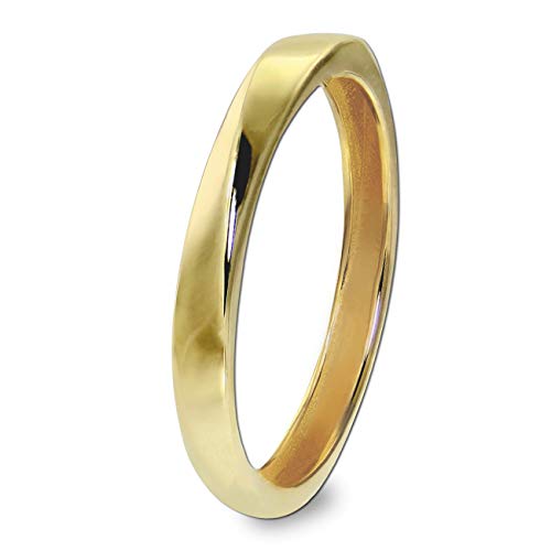 GoldDream Twist Ring gold, weiß Damen Gr. 60 Ringschmuck 333er Gelbgold GDR522Y60 Gold Ring von GoldDream