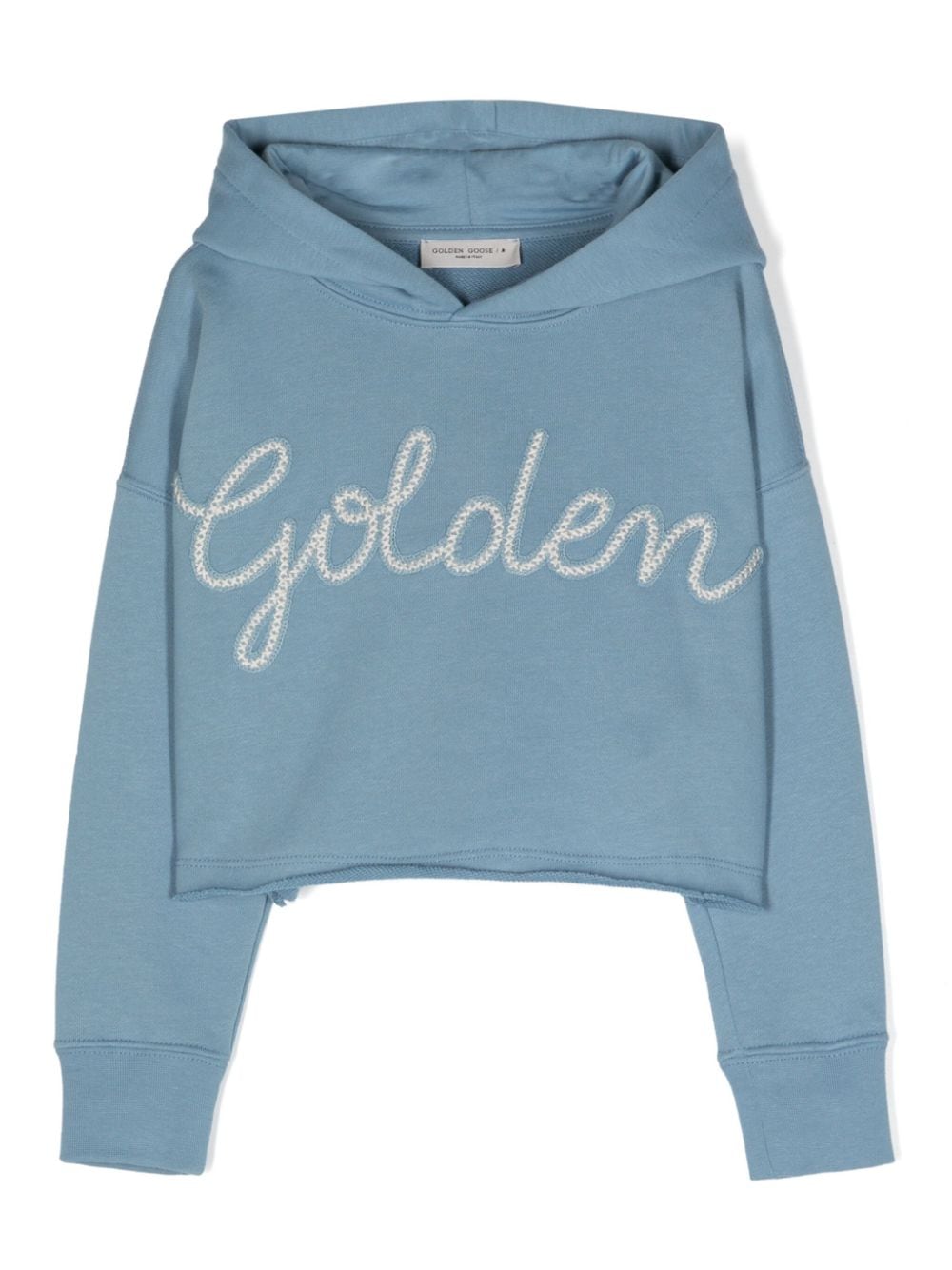 Golden Goose Kids Hoodie mit Logo-Stickerei - Blau von Golden Goose Kids