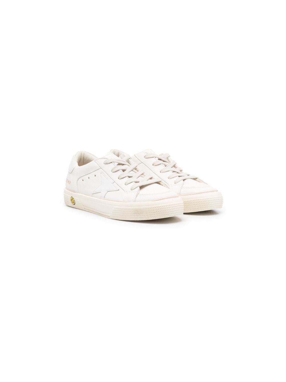 Golden Goose Kids Sneakers mit Stern-Patch - Weiß von Golden Goose Kids