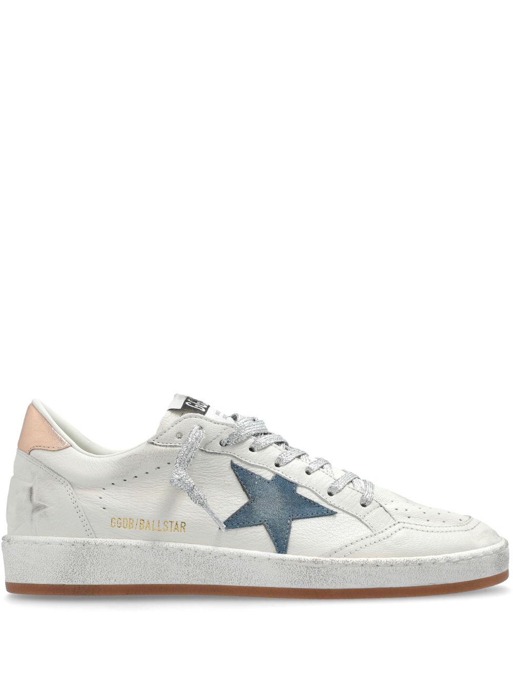 Golden Goose Ball Star Sneakers im Used-Look - Weiß von Golden Goose