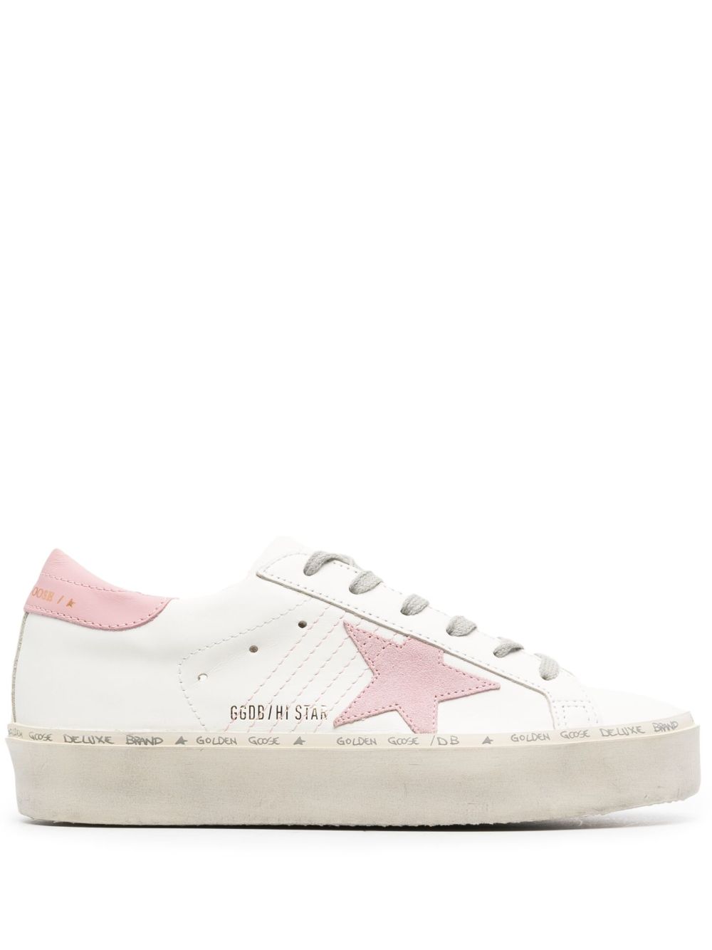 Golden Goose Hi Star Plateau-Sneakers - Weiß von Golden Goose