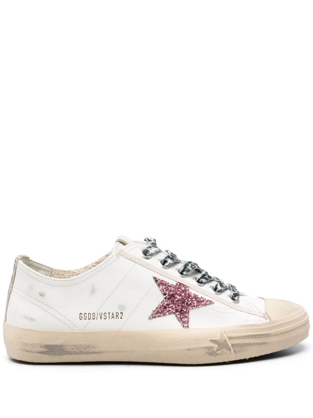 Golden Goose V-Star Sneakers im Used-Look - Weiß von Golden Goose