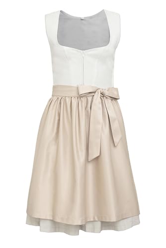 Goldenburg Dirndl Damen Midi mit Schürze 2tlg I Deutsche Marke I Edle Frauen Trachten mit Schürze I Trachtenkleid von Gr 34 bis 46 GB2301 (36) von Goldenburg