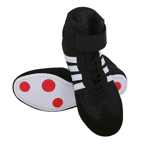 Unisex Boxing Shoe,Boxschuhe für Jugendliche,rutschfeste Ringerstiefel,bequem perfekt,atmungsaktive,rutschfest,Verschleißfest,3 Farben,Größe 30-46,Für Männer,Frauen,Jugend,Training,Kampf von GoldeneAmeisen