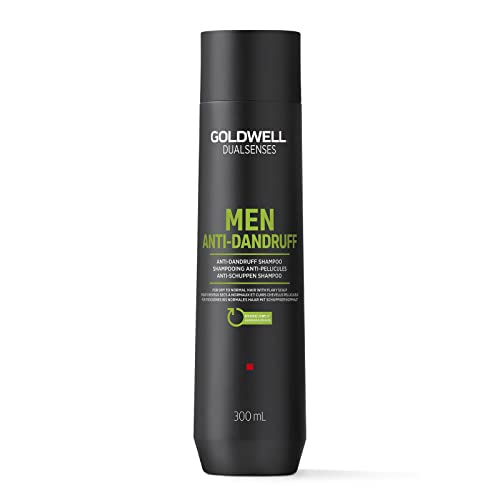 Goldwell Dualsenses Men Anti-Schuppen Shampoo für trockenes bis normales Haar mit schuppiger Kopfhaut, 300 ml von Goldwell