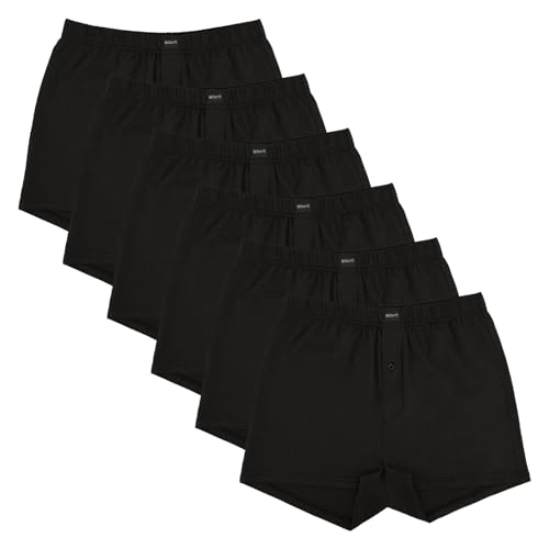 Gomati 6er Pack Herren Jersey Boxershorts - Schwarz 5XL Gomati 6er Pack Herren Jersey Boxershorts - Schwarz 5XL von Gomati