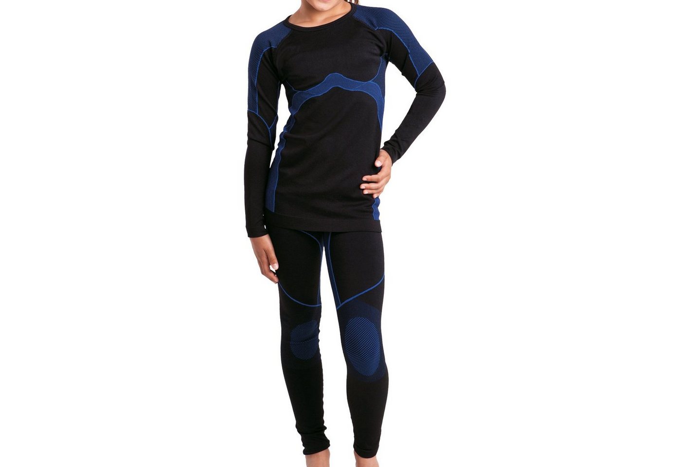 Gomati Thermohose Kinder Ski- & Thermo Set seamless Unterwäsche Mädchen & Jungen von Gomati