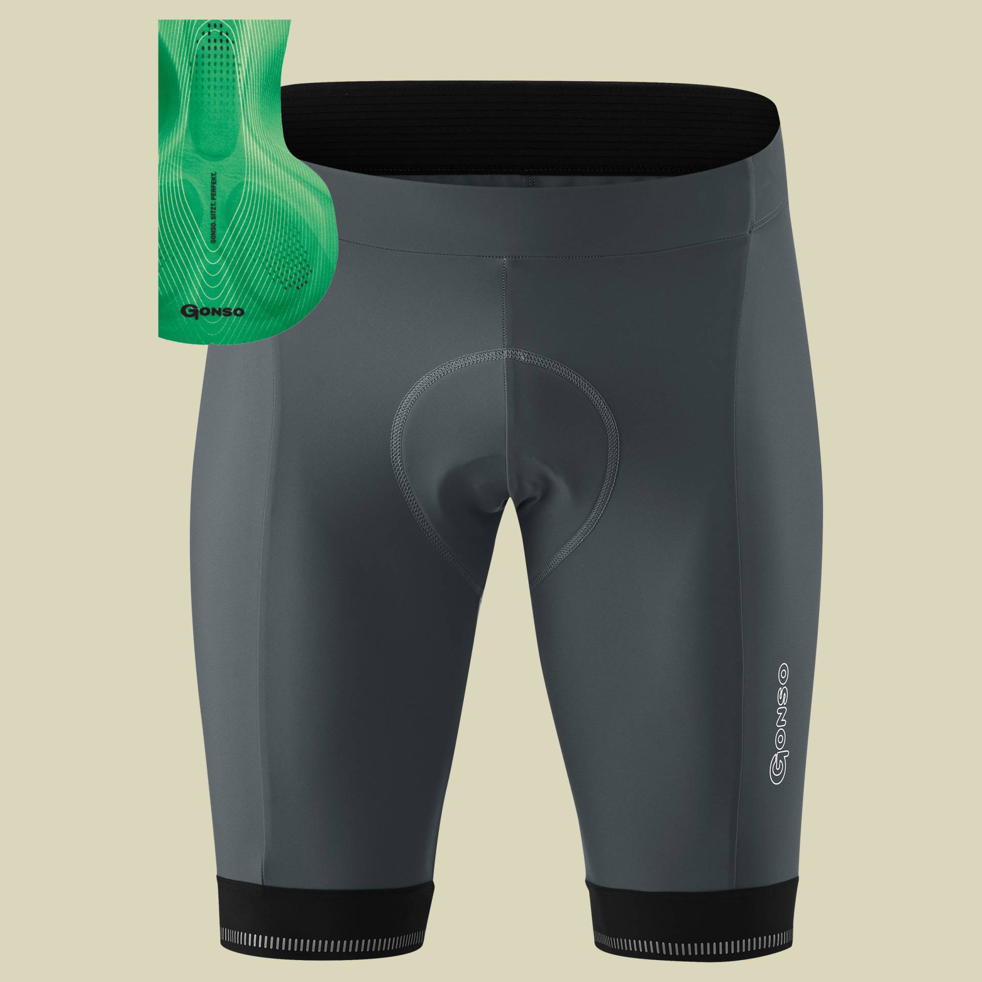 Sitivo Men grau L - sargasso/bright green von Gonso