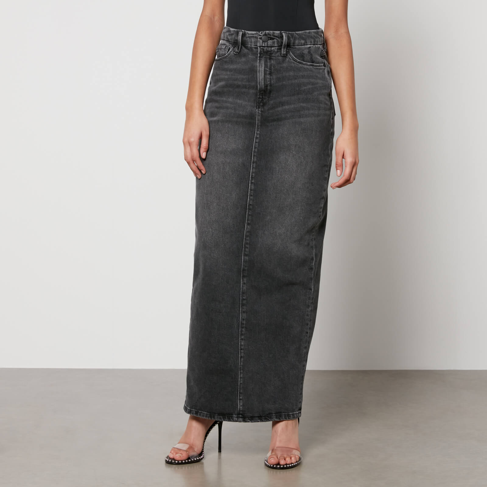 Good American Tube Denim Maxi Skirt - US 16/UK 20 von Good American