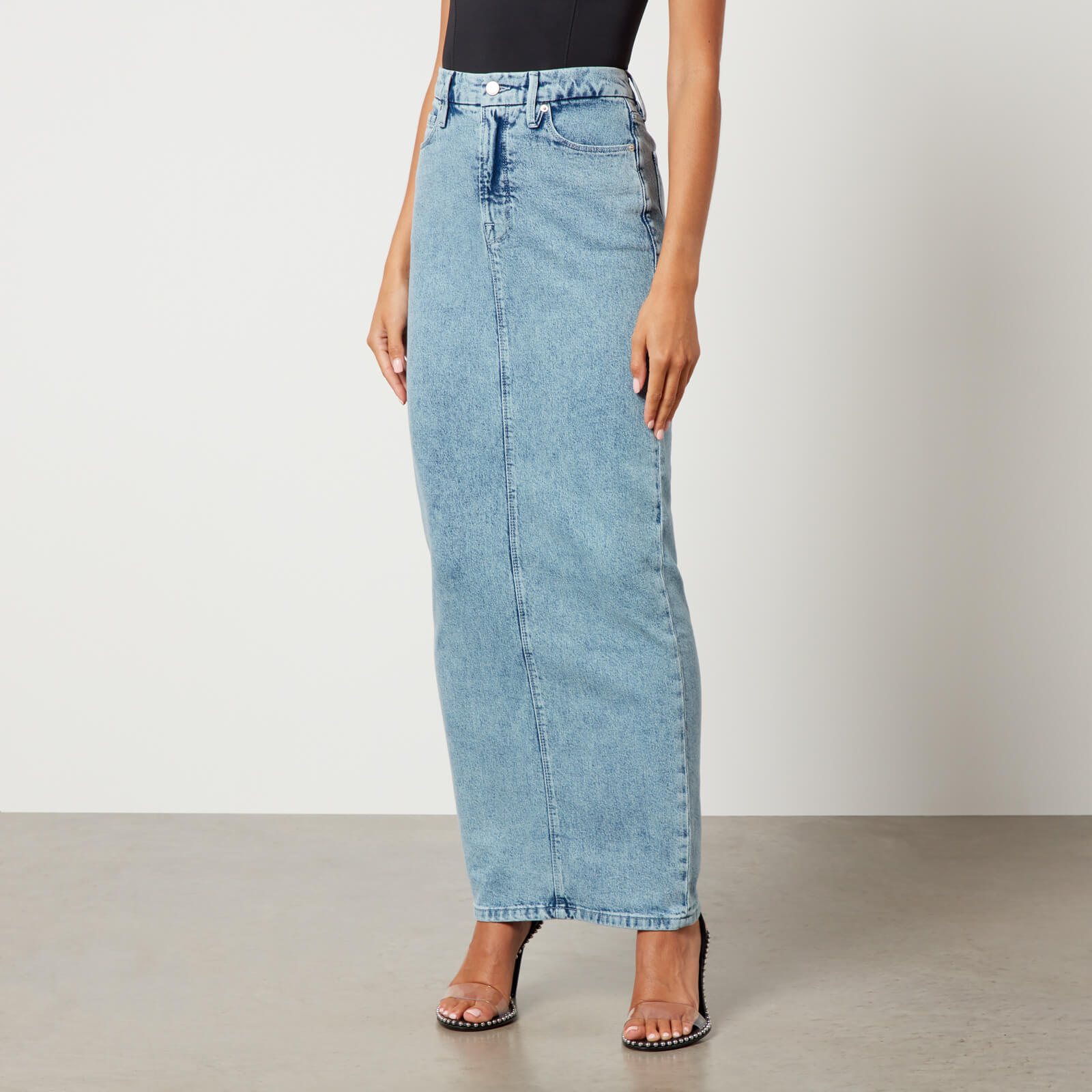 Good American Uniform Maxi Denim Skirt - US 12/UK 16 von Good American