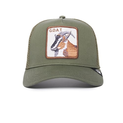 Goorin Bros. The Farm Original Unisex Trucker Cap Mesh Verstellbar Olivgrün One Size, Olive (G.o.a.t.), One Size, Olive (G.o.a.t.), One size von Goorin Bros.