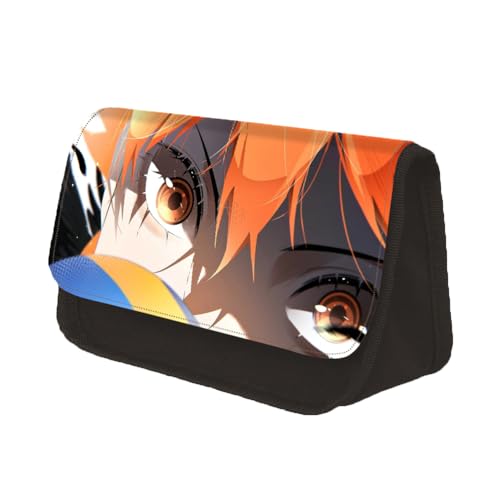 Anime Haikyu!! Federmäppchen - Shoyo Hinata Studenten Schreibwaren Tasche, 3D Mäppchen, Cartoon Große Kapazität, Geeignet für Mädchen Jungen Teen Geschenk, Type 12,22 * 13 * 7.5CM von Gooyeh