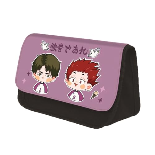 Anime Haikyu!! Federmäppchen - Shoyo Hinata Studenten Schreibwaren Tasche, 3D Mäppchen, Cartoon Große Kapazität, Geeignet für Mädchen Jungen Teen Geschenk, Type 2,22 * 13 * 7.5CM von Gooyeh