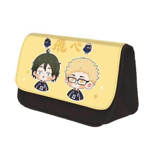 Anime Haikyu!! Federmäppchen - Shoyo Hinata Studenten Schreibwaren Tasche, 3D Mäppchen, Cartoon Große Kapazität, Geeignet für Mädchen Jungen Teen Geschenk, Type 3,22 * 13 * 7.5CM von Gooyeh