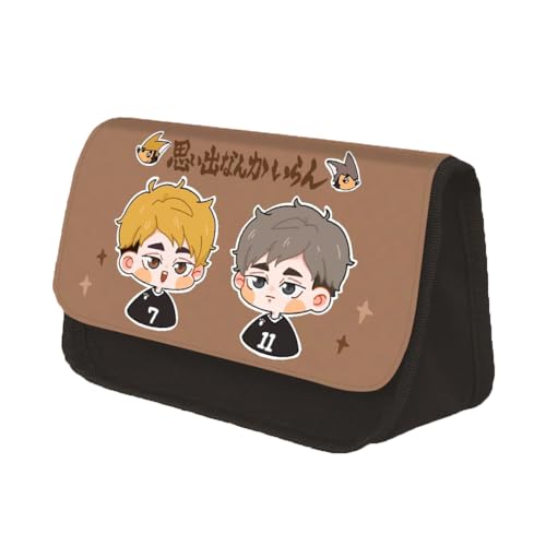 Anime Haikyu!! Federmäppchen - Shoyo Hinata Studenten Schreibwaren Tasche, 3D Mäppchen, Cartoon Große Kapazität, Geeignet für Mädchen Jungen Teen Geschenk, Type 5,22 * 13 * 7.5CM von Gooyeh