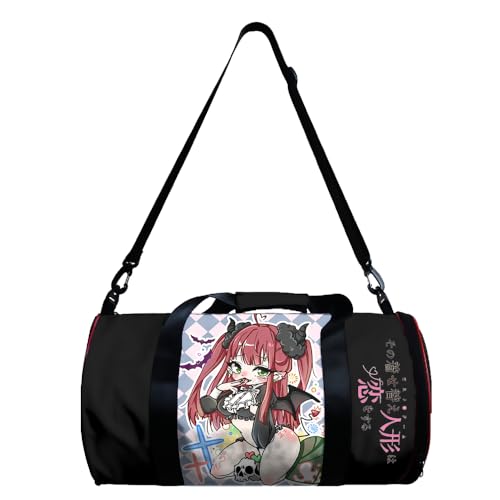 Anime My Dress-Up Darling Sporttasche für Männer und Frauen Turnbeutel, Kitagawa Marin/Shizuku Kuroe Hohes Volumen Cartoon-Muster Crossbody Tasche Yoga Tote Outdoor Casual Bag von Gooyeh