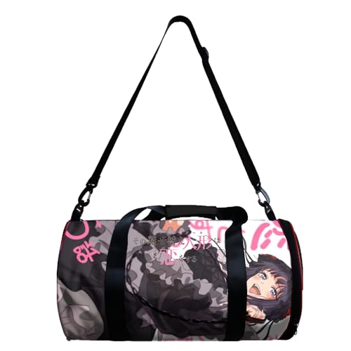 Anime My Dress-Up Darling Sporttasche für Männer und Frauen Turnbeutel, Kitagawa Marin/Shizuku Kuroe Hohes Volumen Cartoon-Muster Crossbody Tasche Yoga Tote Outdoor Casual Bag von Gooyeh