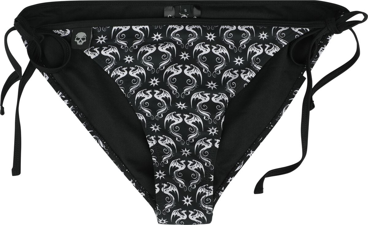 Gothicana by EMP - Gothic Bikini-Unterteil - Gothicana X Anne Stokes - Bikini Brief - S bis XXL - für Damen - Größe XXL - schwarz von Gothicana by EMP