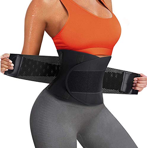 Gotoly Unterbrust Korsett Damen Waist Trainer Sport Neoprene Sauna Corset Figur Bauchweg Figurformend Taillenformer Mit Klettverschluss Für Gewichtsverlust (Schwarz, XL) von Gotoly