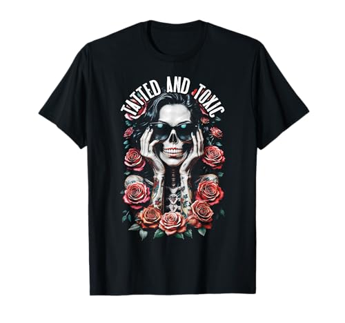 Tatted And Toxic Gothic Tattooed Skelett Girl Roses Ink T-Shirt Tatted And Toxic Gothic Tattooed Skelett Girl Roses Ink T-Shirt von Grandio Design Tattooed Inked Tattoo Artist Gifts
