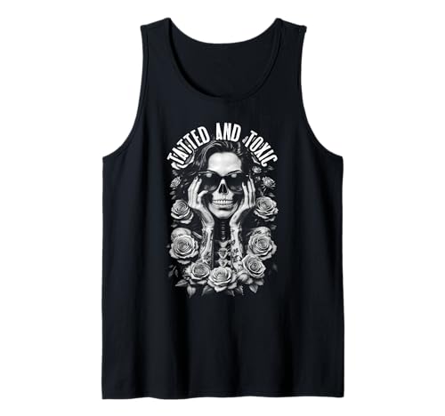 Tatted And Toxic Gothic Tattooed Skelett Girl Roses Ink Tank Top Tatted And Toxic Gothic Tattooed Skelett Girl Roses Ink Tank Top von Grandio Design Tattooed Inked Tattoo Artist Gifts