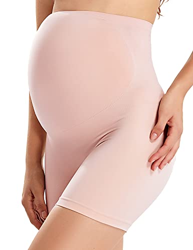 Gratlin Damen Seamless Umstands Schwangerschaft Unterhose Shorts Nacktes Rosa M von Gratlin