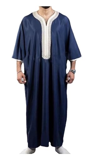 Greatfool Kaftan Herren - gebetskleidung für männer mit Premium-Qualitätsverarbeitungen - Elegant und traditionell Abaya Herren - L von Greatfool