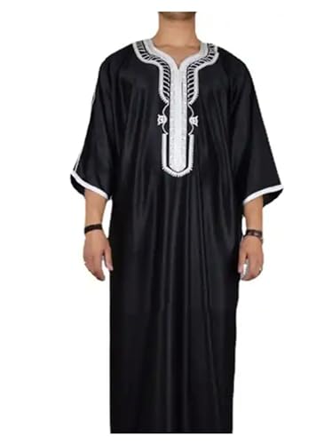 Greatfool Kaftan Herren - gebetskleidung für männer mit Premium-Qualitätsverarbeitungen - Elegant und traditionell Abaya Herren - arabische Kleidung Herren - M von Greatfool