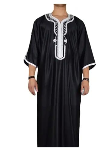 Greatfool Kaftan Herren - gebetskleidung für männer mit Premium-Qualitätsverarbeitungen - Elegant und traditionell Abaya Herren - arabische Kleidung Herren - XXL von Greatfool