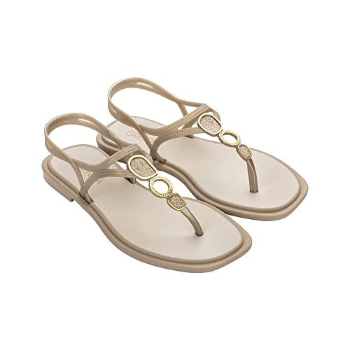 Grendha Damen CAJU PORCELANA Sandal, Light BEIGE/Light Brown, 35.5 EU Schmal von Grendha