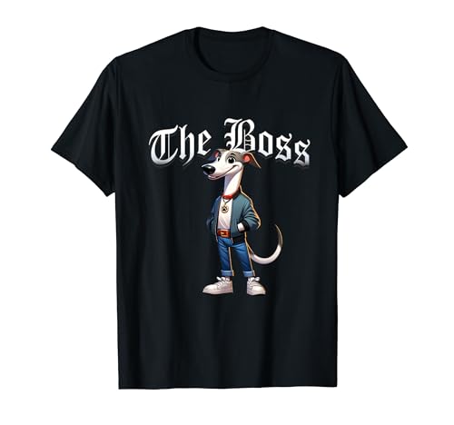 Greyhound Dog The Boss Coole Jacke Outfit Hund Mama Papa T-Shirt von Greyhound Lovers2024