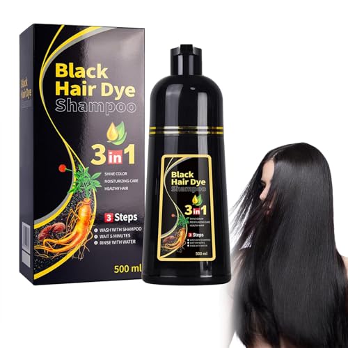 Centella Clean Schwarz Haarfärbeshampoo,Instant Hair Shampoo,Haarfarbe Shampoo Für Graues Haar,Natürliche Schwarze Haarfarbe Shampoo 3 In 1,Instant Black Hair Shampoo,Für Männer & Frauen-500ML Centella Clean Schwarz Haarfärbeshampoo,Instant Hair Shampoo,Haarfarbe Shampoo Für Graues Haar,Natürliche Schwarze Haarfarbe Shampoo 3 In 1,Instant Black Hair Shampoo,Für Männer & Frauen-500ML von Grgowe