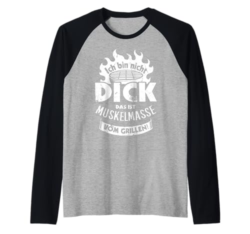 Grillen Muskelmasse vom Grillen Männer Vatertag Spruch Raglan Grillen Muskelmasse vom Grillen Männer Vatertag Spruch Raglan von Grillen Papa Muskelmasse BBQ Vatertag Geschenk