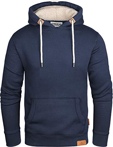 Grin&Bear Herren Kapuzenpullover Navy, XL, GEC473 von Grin&Bear