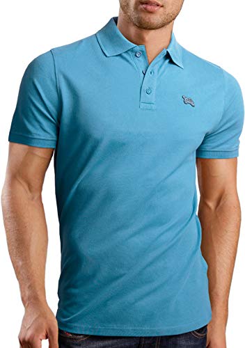 Grin&Bear Polo, Himmelblau, Slim S (90), PL01 von Grin&Bear