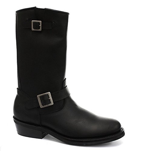 Grinders Schleifer New Rebel Schwarz Unisex Glatte Sohle Leder West Motorradfahrer Hohe Stiefel 39 Grinders Schleifer New Rebel Schwarz Unisex Glatte Sohle Leder West Motorradfahrer Hohe Stiefel 39 von Grinders