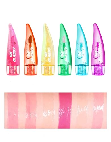 Aloe Vera Lip Oil, Temperature Colour Changing Lip Gloss Nutritious Moisturising Balm Long Lasting Lip Tint Lip Care, Aloe Vera Lip Stick Makeup for Women Girls (#05) von Grindrom