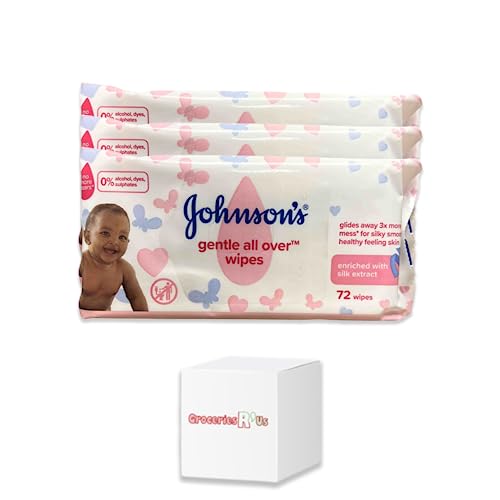 Johnsons Gentle All Over Baby Hautpflege-Tücher, 72 Tücher, 3 Stück von GroceriesRus