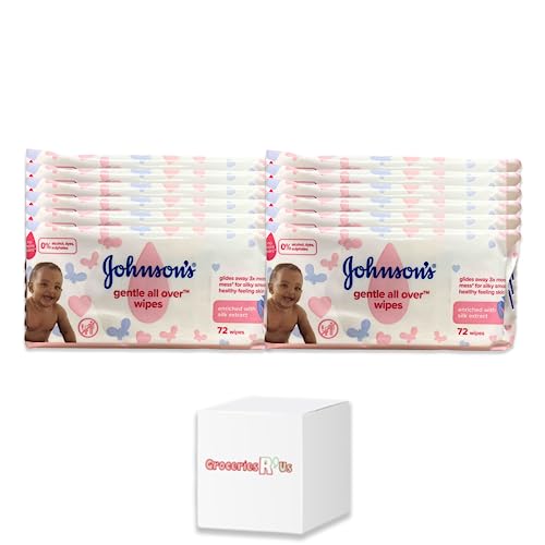 Johnsons Gentle All Over Baby Hautpflegetücher, 72 Tücher, 12 Stück von GroceriesRus