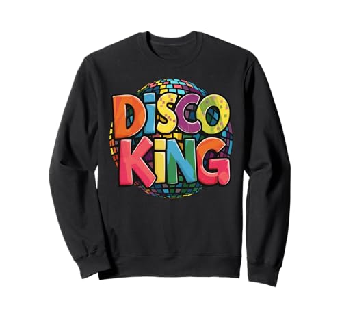 Disco King Party Produkt Herren 70er Jahre Retro Dance Nachtclub Sweatshirt Disco King Party Produkt Herren 70er Jahre Retro Dance Nachtclub Sweatshirt von Groovy Threads