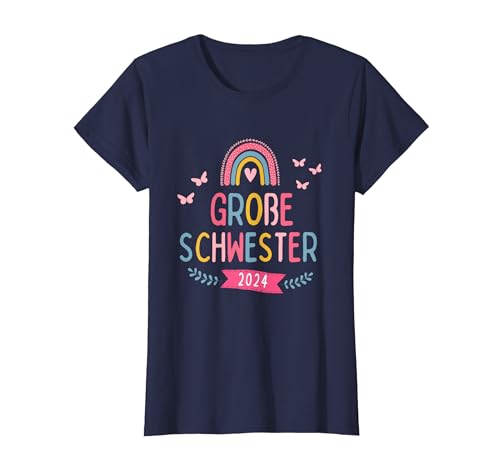 Ich werde große Schwester 2024 Einhorn Loading Mädchen Süß T-Shirt von Große Schwester 2024 Schwangerschaftsverkündung