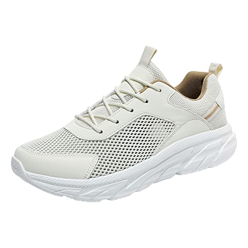 Gsheocm Sommer Sneaker Herren Mode Sommer Männer Turnschuhe Atmungsaktive Mesh Flache Elastische Turnschuhe Freizeitschuhe Tennisschuhe von Gsheocm