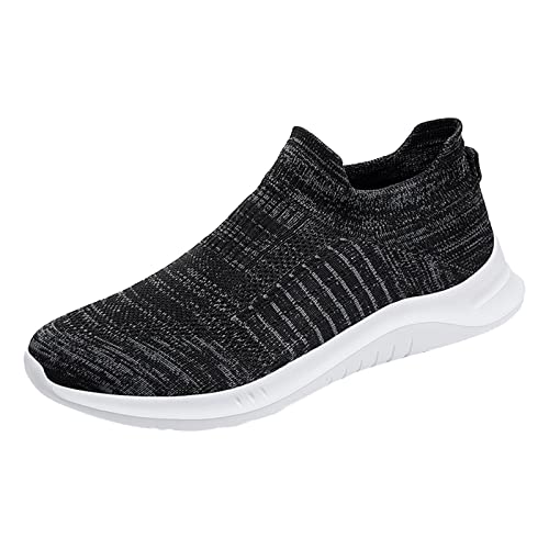 Gsheocm Sportschuhe Herren Fitnessstudio Walkingschuhe Schnürhalbschuhe Freizeit Fitness Schuhe Freizeit Elegant Sommerschuhe Leichte und Atmungsaktiv Fitnessschuhe Hallenschuhe von Gsheocm