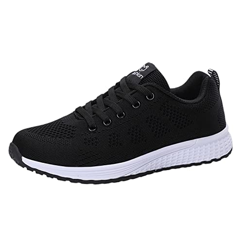 Gsheocm Turnschuhe Damen Weiss Damen Outdoor Mesh Lässige Sportschuhe Atmungsaktive Schuhe mit weichem Boden Joggingschuhe von Gsheocm