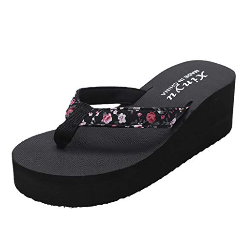 Keilsandalen Damen Sommer, Sandalen Damen Sommer Elegant, Fashion Komfort Sandaletten Atmungsaktiv Leichte Plateausandalen Freizeit Klassische Strandsandalen Outdoor Slippers von Gsheocm