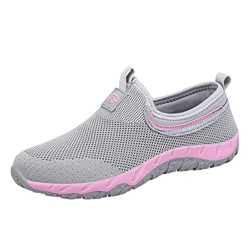 Orthopädische Schuhe Damen, Sneaker Damen, Leichtgewichts Atmungsaktiv Sommerschuhe Fashion Bequeme Freizeitschuhe Outdoor Utschfeste Turnschuhe Athletisch Walkingschuhe von Gsheocm