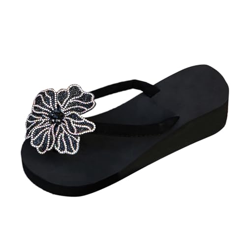 Zehensandalen Damen, Sandalen Damen Sommer, Geteilten Bequem Sandaletten Atmungsaktiv Leichtgewichts Strandsandalen Casual Fashion Plateausandalen Offene Zehe Tanga Sandalen von Gsheocm