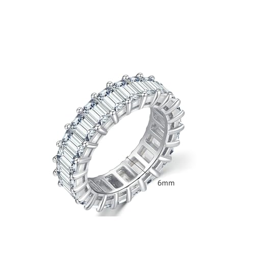 Gualiy 14 Karat Goldring, Weißgold Trauringe Ringe Rechteck Form Moissanit Damen Ring Größe 54 Gualiy 14 Karat Goldring, Weißgold Trauringe Ringe Rechteck Form Moissanit Damen Ring Größe 54 von Gualiy