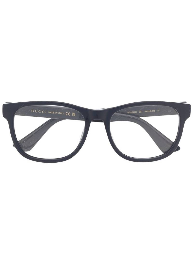 Gucci Eyewear Brille mit eckigem Gestell - Blau von Gucci Eyewear